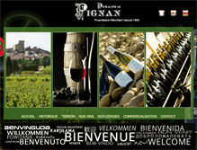 Tablet Screenshot of domaine-de-pignan.com